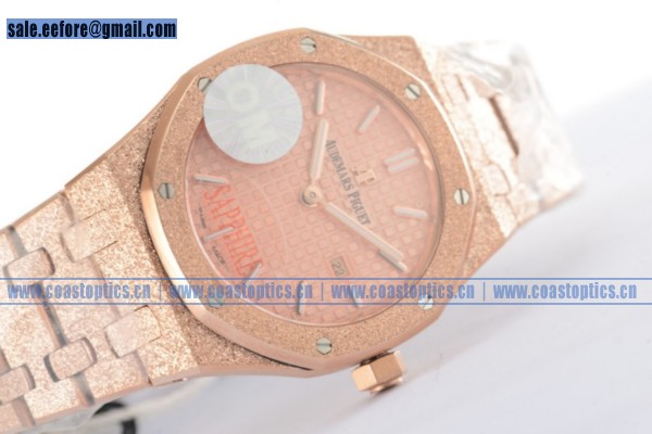 Perfect Replica Audemars Piguet Royal Oak Watch Rose Gold 67653OR.GG.1263OR.02 (EF) - Click Image to Close